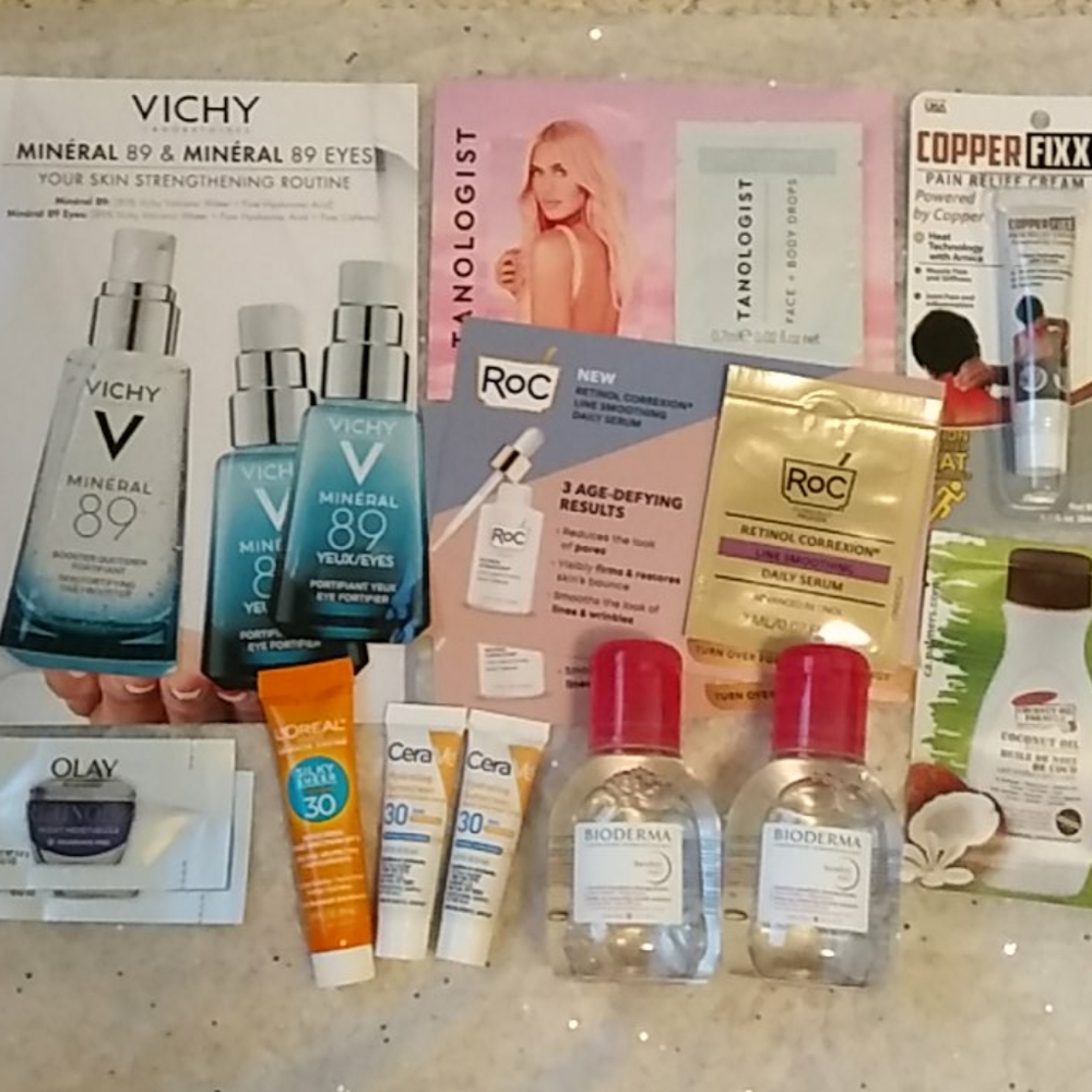 Mix Lot of Skincare Samples ROC Vichy Olay